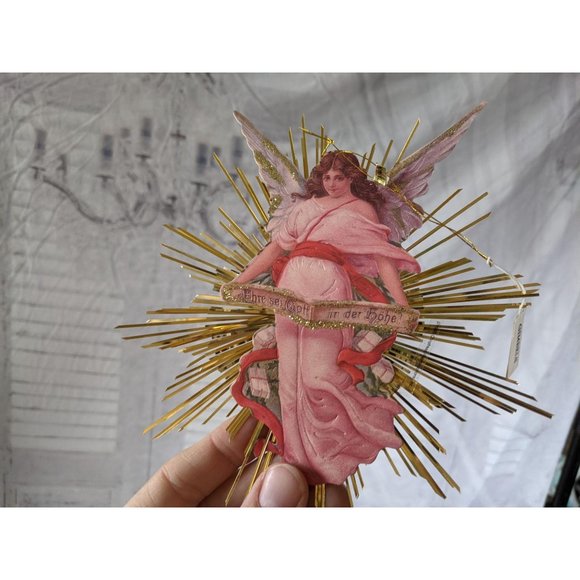 Gimbels saks Angel filigree Victorian 1985 Christm - Picture 3 of 6